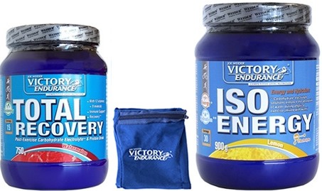 Pack Victory Endurance Total Recovery 750 gr + Iso Energy (Isotonico) 900 gr + Muñequera Exclusiva Pack Victory Endurance Total Recovery 750 gr + Iso Energy (Isotonico) 900 gr + Muñequera Exclusiva