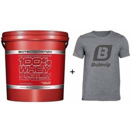 Pack Scitec Nutrition 100% Whey protein Professional 5 kg + Camiseta Exclusiva Bulevip Pack Scitec Nutrition 100% Whey protein Professional 5 kg + Camiseta Exclusiva Bulevip