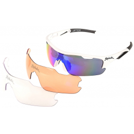 Spiuk Sportline Gafas Jifter Blanco - Negro Lente Espejo Azul Spiuk Sportline Gafas Jifter Blanco - Negro Lente Espejo Azul