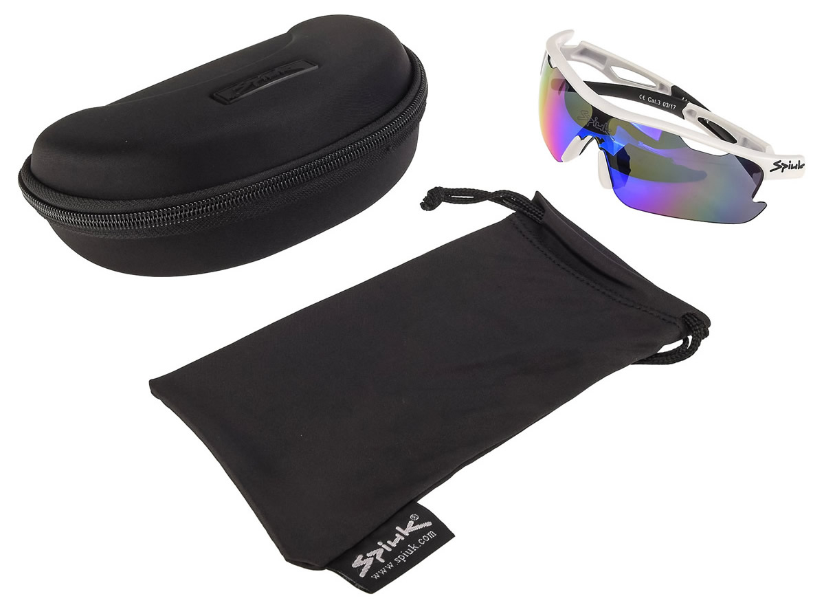 Spiuk Sportline Gafas Jifter Blanco - Negro Lente Espejo Azul Spiuk Sportline Gafas Jifter Blanco - Negro Lente Espejo Azul