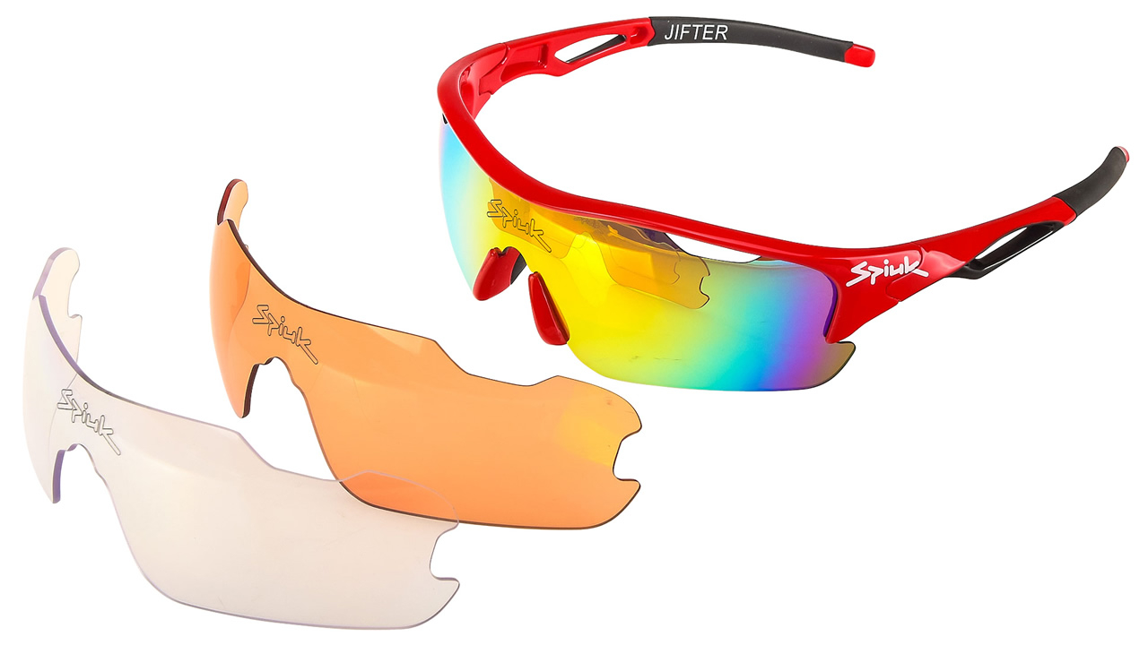 Spiuk Sportline Gafas Jifter Rojo - Negro Lente Espejo Naranja Spiuk Sportline Gafas Jifter Rojo - Negro Lente Espejo Naranja