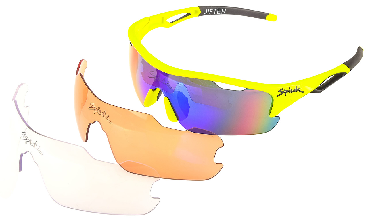 Spiuk Sportline Gafas Jifter Amarillo - Negro Lente Espejo Verde Spiuk Sportline Gafas Jifter Amarillo - Negro Lente Espejo Verde