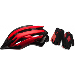 Pack Exclusivo MTB - Bell Event XC Rojo Mate + Giro Guantes Strate Dure Supergel Negro/Rojo Pack Exclusivo MTB - Bell Event XC Rojo Mate + Giro Guantes Strate Dure Supergel Negro/Rojo