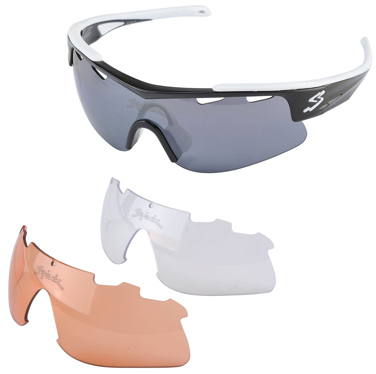 Spiuk Sportline Gafas Arqus Negro - Blanco Lente Flash Humo Spiuk Sportline Gafas Arqus Negro - Blanco Lente Flash Humo