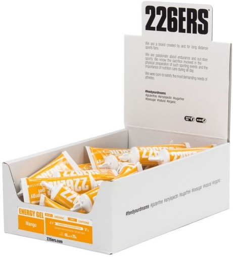 226ERS Energy Gel BIO Mango sin Cafeina - 20 geles x 25 gr 226ERS Energy Gel BIO Mango sin Cafeina - 20 geles x 25 gr