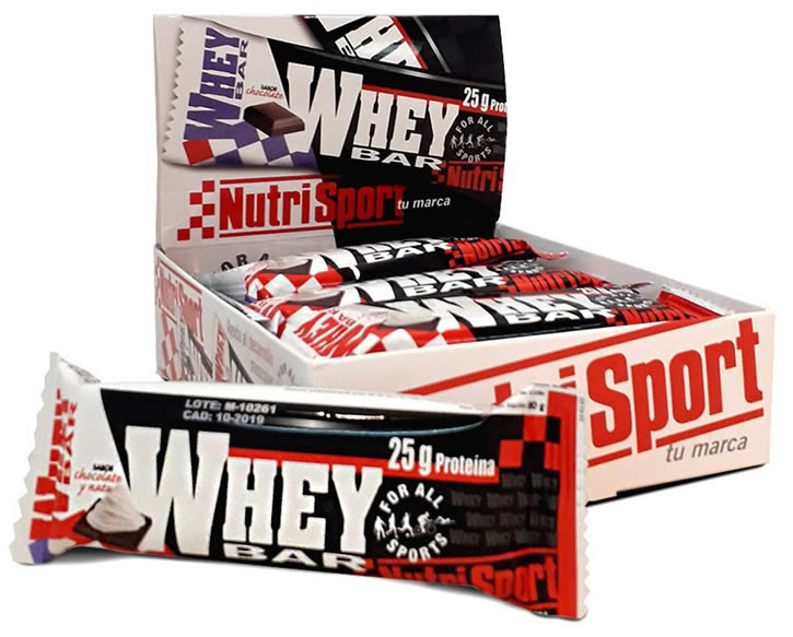 Nutrisport Barrita Whey Bar 12 barritas x 80 gr Nutrisport Barrita Whey Bar 12 barritas x 80 gr