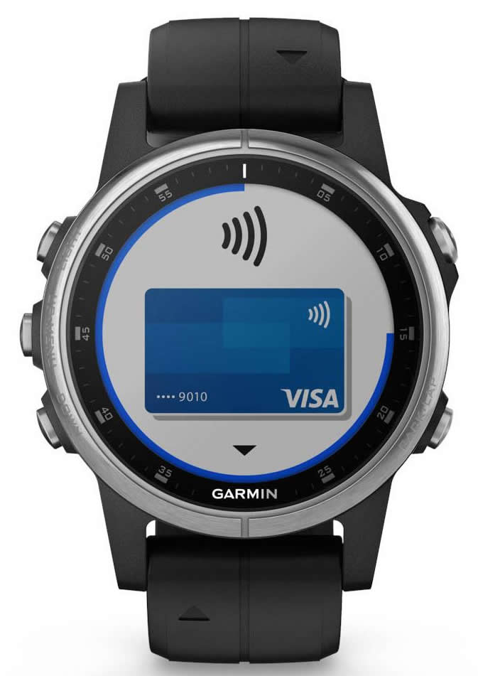 Garmin Fenix 5S Plus Plata con Correa Negra Garmin Fenix 5S Plus Plata con Correa Negra