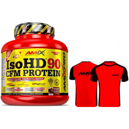 Pack Amix Pro Iso HD CFM Protein 90 1800 gr + Camiseta Runfit Limit Roja-Negra Pack Amix Pro Iso HD CFM Protein 90 1800 gr + Camiseta Runfit Limit Roja-Negra