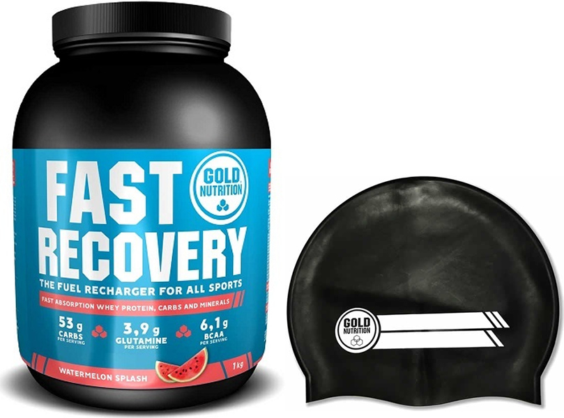 Pack Gold Nutrition Fast Recovery 1 Kg + Gorro Natacion Negro Sin Cargo Pack Gold Nutrition Fast Recovery 1 Kg + Gorro Natacion Negro Sin Cargo
