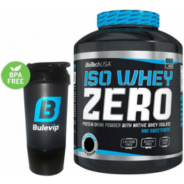 Pack BioTechUSA Iso Whey Zero 2270 gr + Bulevip Shaker Mezclador Transparente - 700 ml Pack BioTechUSA Iso Whey Zero 2270 gr + Bulevip Shaker Mezclador Transparente - 700 ml