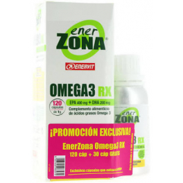 EnerZona Omega 3 RX 120 doppen + Omega 3 RX 30 Extra doppen