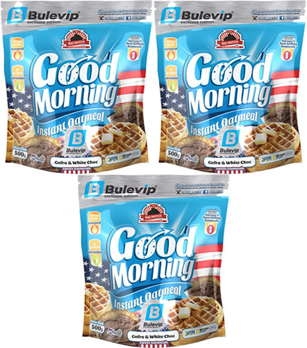 Pack Max Protein Harina de Avena - Instant Oatmeal Good Morning Edicion Limitada Bulevip 3 und x 500 gr Pack Max Protein Harina de Avena - Instant Oatmeal Good Morning Edicion Limitada Bulevip 3 und x 500 gr