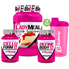 Pack Beverly Nutrition Lady Meal 1 kg + Define Body 12 90 caps + Cellu Form12 90 caps + Bulevip Shaker 700 ml Pack Beverly Nutrition Lady Meal 1 kg + Define Body 12 90 caps + Cellu Form12 90 caps + Bulevip Shaker 700 ml