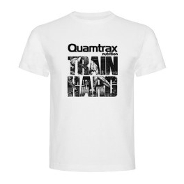 Quamtrax Camiseta Train Hard Blanca Quamtrax Camiseta Train Hard Blanca