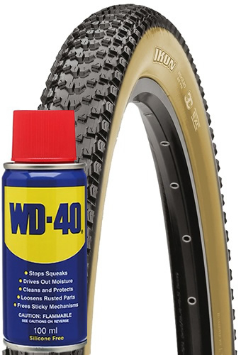Pack Maxxis Ikon 3C EXO TR Skinwall Tubeless Cubierta de Montaña 29 x 2.20 + Aceite Multiuso 100 ml Pack Maxxis Ikon 3C EXO TR Skinwall Tubeless Cubierta de Montaña 29 x 2.20 + Aceite Multiuso 100 ml