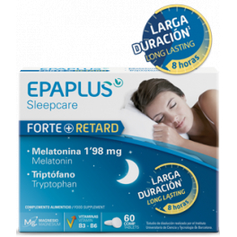 Epaplus Mélatonine Forte + Retard 1,98 mg et Tryptophane 60 comprimés