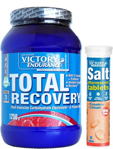 Pack Victory Endurance Total Recovery 1250 gr + Salt Effervescent - Sales Minerales Efervescentes 1 tubo x 15 tabs Pack Victory Endurance Total Recovery 1250 gr + Salt Effervescent - Sales Minerales Efervescentes 1 tubo x 15 tabs
