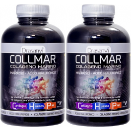 Pack Drasanvi Collmar Collagen Magnesium + Hyaluronic Acid 2 bottles x 180 tablets