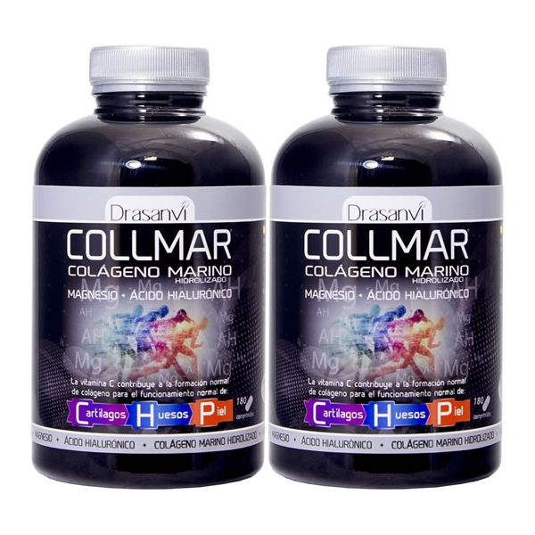 Confezione Drasanvi Collmar Collagene Magnesio + Acido Ialuronico 2 flaconi x 180 compresse