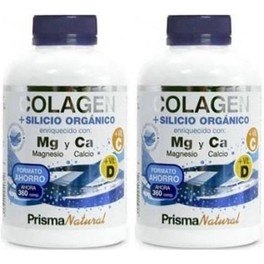 Pack Prisma Natural Colageno + Silicio Organico 2 botes x 360 comp