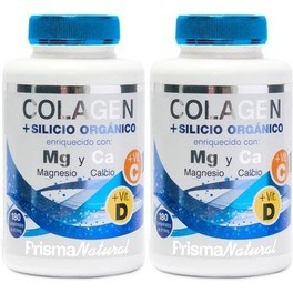 Pack Prisma Natural Collagen + Organic Silicon 2 Flaschen x 180 Tabletten