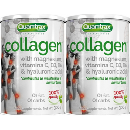 Pack Quamtrax Essentials Collageen met Magnesium en Hyaluronzuur 2 potjes x 300 gr