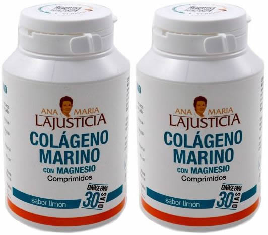 Pack Ana Maria LaJusticia Colageno Marino con Magnesio 2 botes x 180 comp Pack Ana Maria LaJusticia Colageno Marino con Magnesio 2 botes x 180 comp