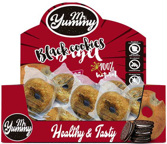 Mr. Yummy Bagel Rosquilla con Black Cookie 21 rosquilla x 60 gr Mr. Yummy Bagel Rosquilla con Black Cookie 21 rosquilla x 60 gr