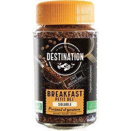 Destination Cafe Soluble Liofilizado Para Desayuno Bio 100gr
