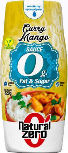 Natural Zero Salsa Curry y Mango 320 gr Natural Zero Salsa Curry y Mango 320 gr