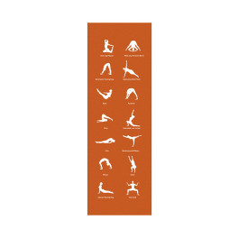 Atipick Colchoneta Yoga 180x60x0.5 cm Naranja