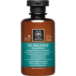 Apivita Champu 250 Ml Cabello Graso Menta Y Propoleo