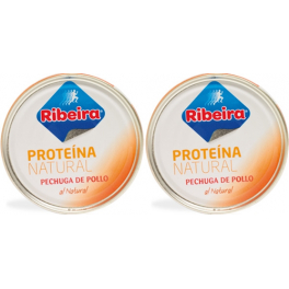 Pack Ribeira Proteína Natural Pechuga de Pollo al Natural Baja en Sal 2 latas x 160 gr Pack Ribeira Proteína Natural Pechuga de Pollo al Natural Baja en Sal 2 latas x 160 gr