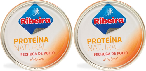 Pack Ribeira Proteína Natural Pechuga de Pollo al Natural Baja en Sal 2 latas x 160 gr Pack Ribeira Proteína Natural Pechuga de Pollo al Natural Baja en Sal 2 latas x 160 gr