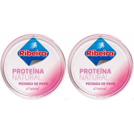 Pack Ribeira Proteína Natural Pechuga de Pavo al Natural 2 latas x 160 gr Pack Ribeira Proteína Natural Pechuga de Pavo al Natural 2 latas x 160 gr