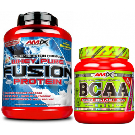Pack Amix Whey Pure Fusion 2,3 kg + BCAA Micro Instant Juice 300 gr Pack Amix Whey Pure Fusion 2,3 kg + BCAA Micro Instant Juice 300 gr