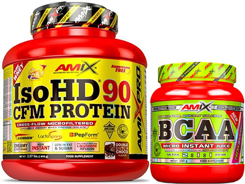Pack Amix Pro Iso HD CFM Protein 90 1800 gr + BCAA Micro Instant Juice 300 gr Pack Amix Pro Iso HD CFM Protein 90 1800 gr + BCAA Micro Instant Juice 300 gr