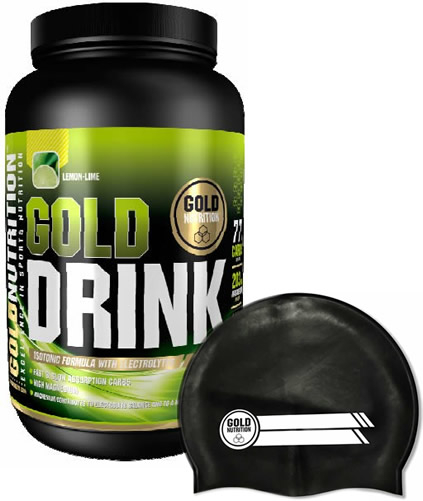 Pack Gold Nutrition Gold Drink 1 kg + Gorro Natacion Negro Pack Gold Nutrition Gold Drink 1 kg + Gorro Natacion Negro