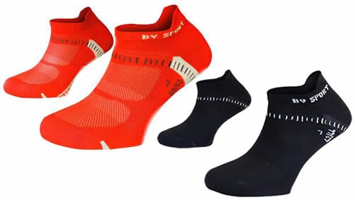 Pack de 2 Pares BV Sport Calcetines Running Light One Ultra Courte Naranja Rosa Pack de 2 Pares BV Sport Calcetines Running Light One Ultra Courte Naranja Rosa