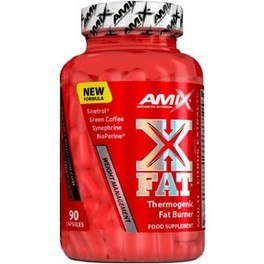 Integratore termogenico Amix X-Fat Thermogenic 90 capsule - Contiene guaranu00e0 e caffeina.