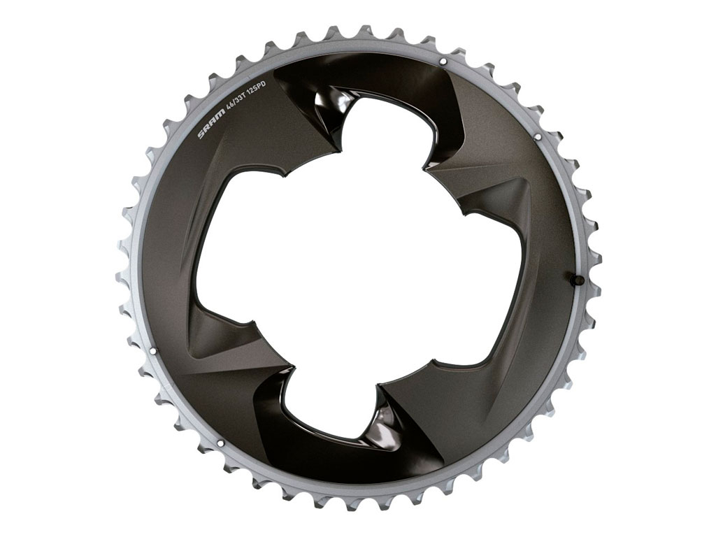 Sram Plato Road Force (axs) 2x12 48t 107 Bcd Polar Grey With Cover Plate Sram Plato Road Force (axs) 2x12 48t 107 Bcd Polar Grey With Cover Plate