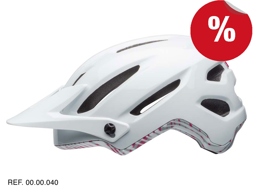 Bell Hela Joy Ride 2018 Matte White/cherry Fibers M Bell Hela Joy Ride 2018 Matte White/cherry Fibers M