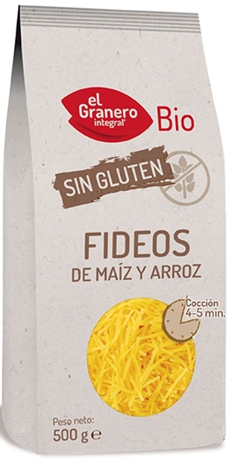 El Granero Integral Fideos sin Gluten Bio 500 gr El Granero Integral Fideos sin Gluten Bio 500 gr