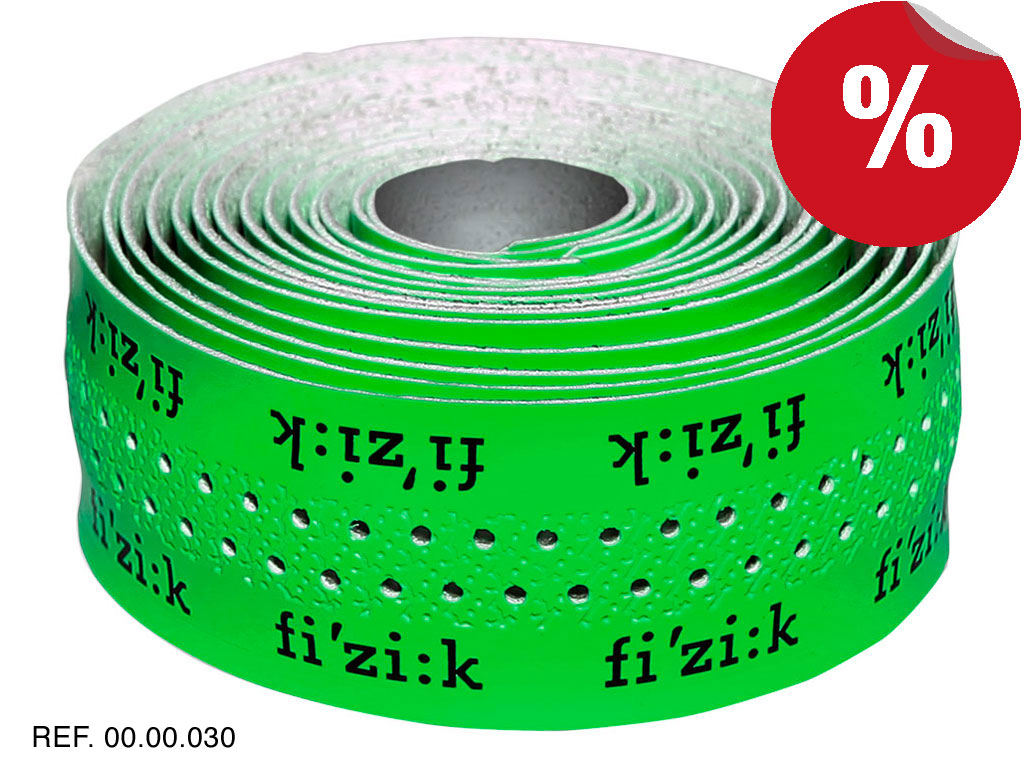 Fizik Cinta De Manillar Glossy Fluor Green With Logos Fizik Cinta De Manillar Glossy Fluor Green With Logos
