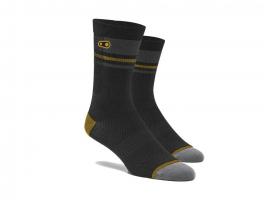 Crankbrothers Trail Socks Black / Gold / Grey L/xl - Calcetines