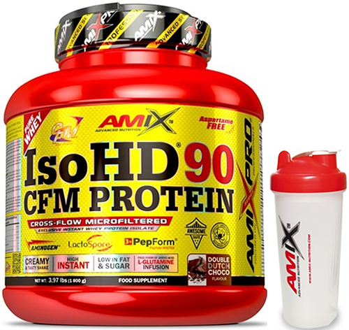 Pack Amix Pro Iso HD CFM Protein 90 1800 gr + Shaker Mezclador - 600 ml Pack Amix Pro Iso HD CFM Protein 90 1800 gr + Shaker Mezclador - 600 ml