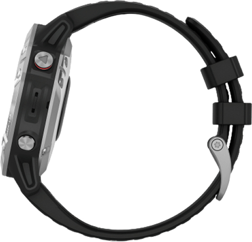 Garmin Fenix 6 Plata con Correa Negra Garmin Fenix 6 Plata con Correa Negra