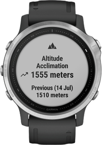 Garmin Fenix 6S Plata-Negro con Correa Negra Garmin Fenix 6S Plata-Negro con Correa Negra