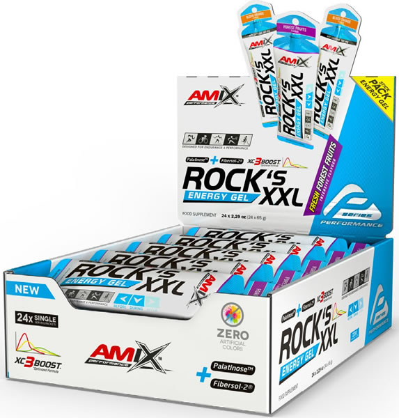 Amix Performance Energy Gel Rock´s! Sin Cafeína - 24 geles x 65 gr Amix Performance Energy Gel Rock´s! Sin Cafeína - 24 geles x 65 gr