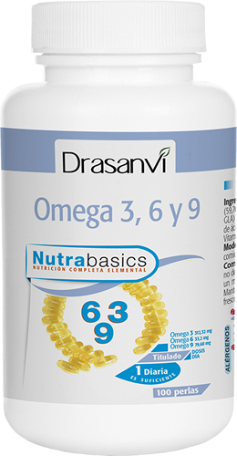 Drasanvi Nutrabasics Omega 3-6-9 1000 mg 100 perlas Drasanvi Nutrabasics Omega 3-6-9 1000 mg 100 perlas